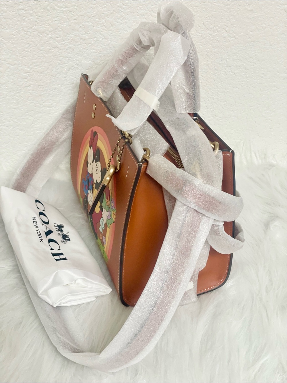 NWT Coach Disney X Coach Rogue Bag 25With Mickey Mouse And Minnie Mouse - Picture 7 of 15